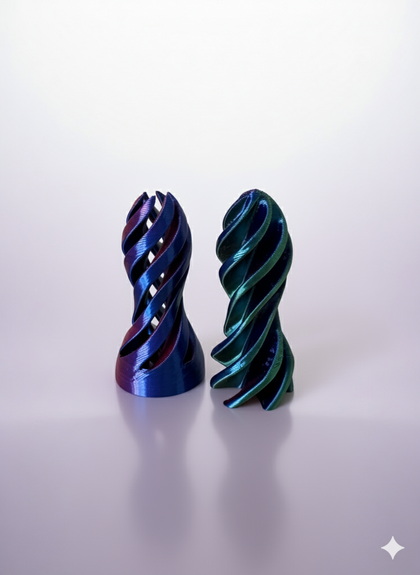 Futuristic Fidget Chroma Helix - The Futuristic 3D Printed Fidget Toy – Printiverse3D
