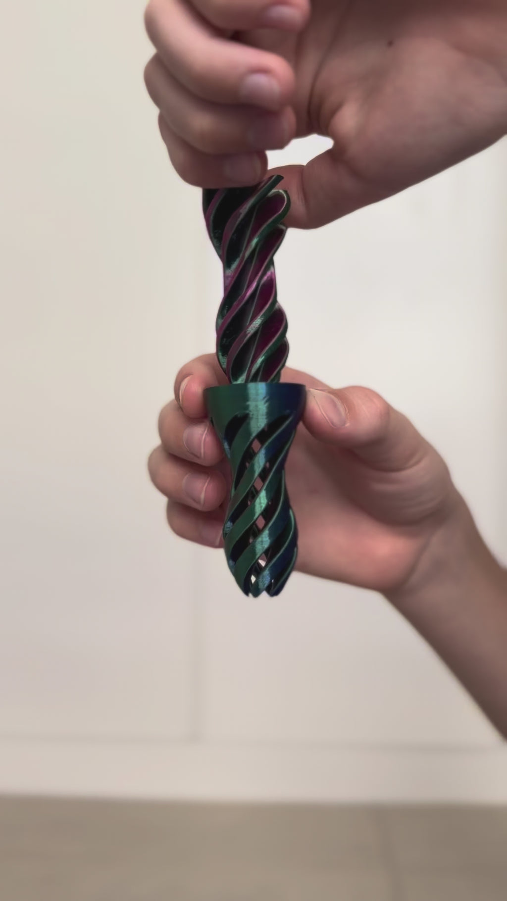 Chroma Helix - The Futuristic 3D Printed Fidget Toy